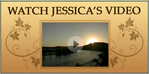 Watch Jessica's video. Still image of lake scene from video